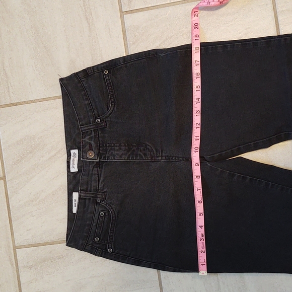 St.John's Bay Black Wash Slim Pocket Boot Cut Jeans P6 - Picture 4 of 13